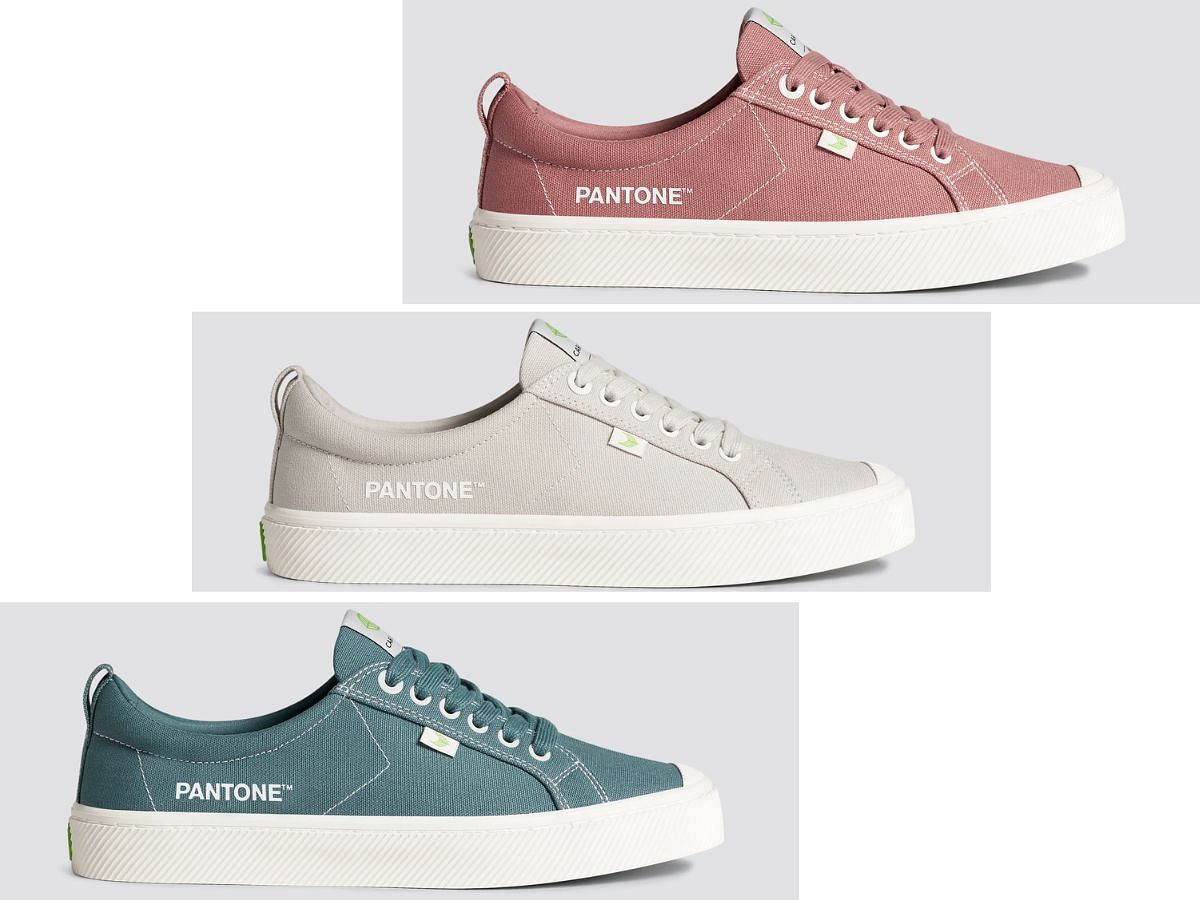 New Pantone x Cariuma Oca Low sneakers are available for pre-order now (Image via Cariuma official)